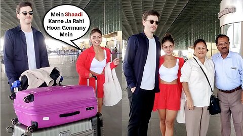 Bride-To-Be Sreejita De With Fiance Michael Blohm & Parent Leaves For Germany For Christian Wedding