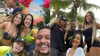 RAISSA OLIVEIRA EM UM EVENTO COM VÁRIOS INFLUENCERS DIGITAIS