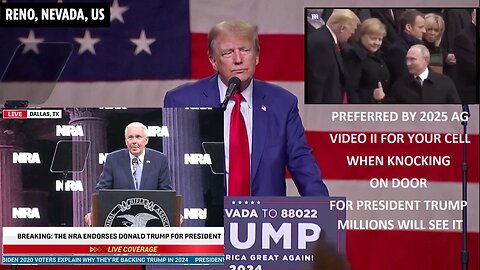 VIDEO II FOR YOUR CELL WHEN KNOCKING ON DOOR FOR PRESIDENT TRUMP - MILLIONS WILL SEE IT- PREFERRED BY 2025 AG