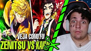 ZENITSU VS KAIGAKU: VEJA COMO FOI! [DEMON SLAYER] - Léo Muriel React