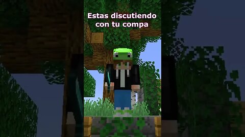 Minecraft pero cuando discutes con tu amigo short minecarft minecraftshorts funny vidagamer