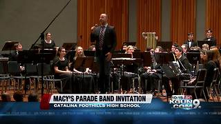 Catalina Foothills High School Falcon Marching Band to attend 2019 Macy's Parade