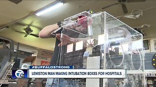 Lewiston man making intubation boxes for hospitals