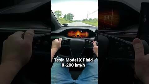 Model X Plaid 0-200 km/h in under 8 sec!