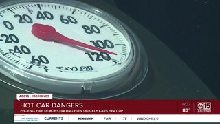 Reminder about the danger of hot cars for children and pets