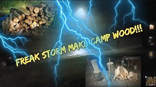 Freak Storm Make Deer Camp Wood!