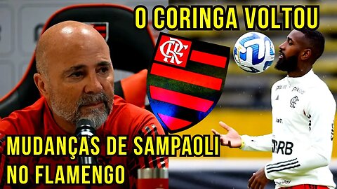 PRIMEIRA MISSÃO! JORGE SAMPAOLI FARÁ MUDANÇAS COM GERSON NO FLAMENGO NOTÍCIAS DO FLAMENGO HOJE