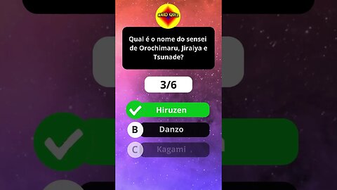 Quiz de Perguntas de Naruto #shorts