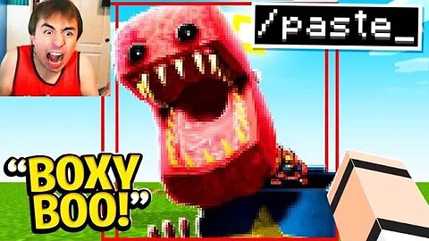 I Cheated Using //paste in Minecraft! (Boxy Boo)
