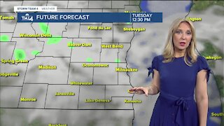 Chance for showers Tuesday morning