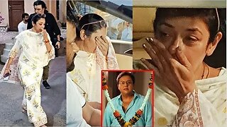Anupama Fame Actress Rupali Ganguly BREAK DOWN At Nitesh Pandey's Last Journey