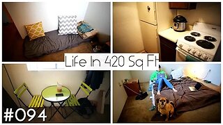 Life Inside 420 Sq Ft - Minimalist Apartment Tour