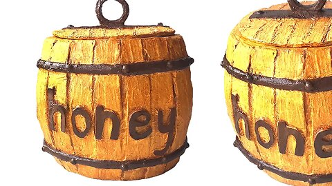 DIY Honey barrel | Cardboard barrel