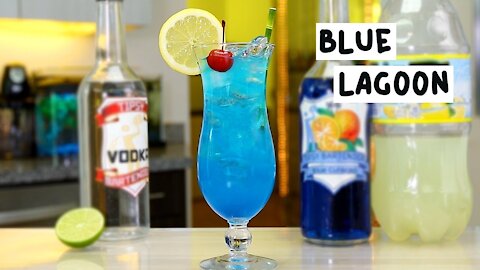 How To Make The Tropical Blue Lagoon Cocktail