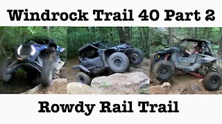 Windrock Trail 40 “Rail Trail” Part 2. RZR’s/YXZ.