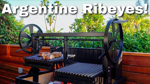 Cowboy Cut Ribeyes on the Argentine Grill! Grilled Ribeye Recipe
