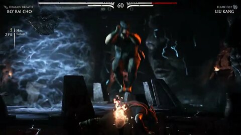 Mortal Kombat X: Bo' Rai Cho (Dragon Breath) vs Liu Kang (Flame Fist) - No Commentary