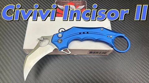 Civivi Incisor II button lock folding karambit