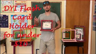 Easy DYI Flash Card Holder for under $10, Great for Homeschooling and Distance Learning