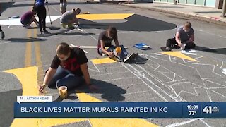 Black Lives Matter murals painted in KC