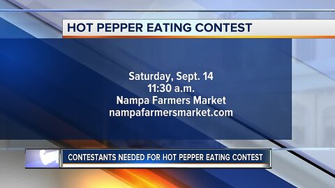 Contestants needed for hot pepper eating contest