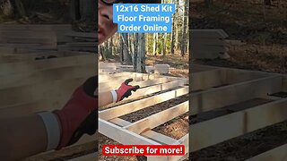 12x16 Shed Kit Floor Framing