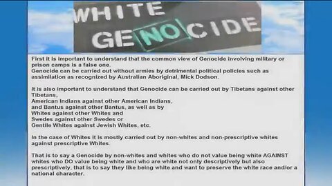 White Genocide Explained