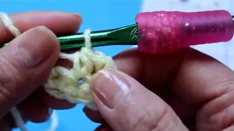 Como tejer Crochet ganchillo Medio Punto media vareta
