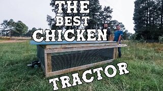 The Best DIY Chicken Tractor/ Review Of Chick Lift/ Father & Son Build