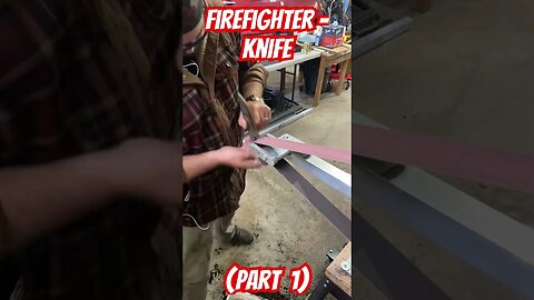 Firefighter Knife - (Part 1): Shaping #knife #montana #homemade #blacksmith