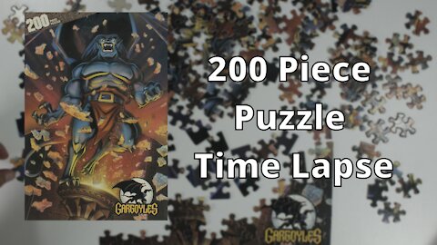 Solving | Gargoyles 200 pieces | Jigsaw Puzzle Time Lapse #1