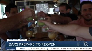 Bars preparing to reopen Friday