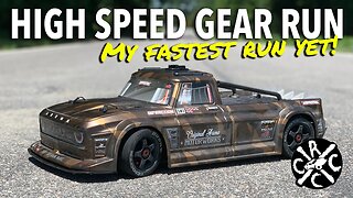 Fastest RC I've Driven!! ARRMA INFRACTION 27T High Speed Pinion Test