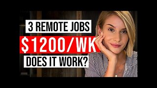3 REMOTE JOBS To Make $1,200 Per Week (Work From Home In 2023)
