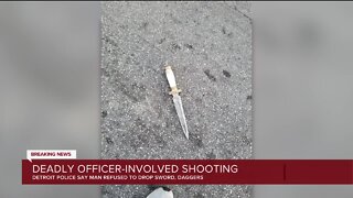 Police fatally shoot man wielding sword on Detroit's west side