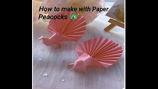 Peacocks 🦚 Paper Craft | Easy craft step by step