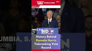 History Behind Kamala Harris Tiebreaking Vote Record-World-Wire #shorts