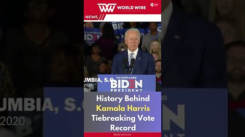 History Behind Kamala Harris Tiebreaking Vote Record-World-Wire #shorts