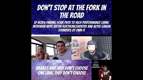 Don't Stop At The Fork In The Road - Ep 254 Finding Your Path to High Performance Living
