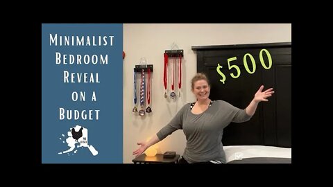 Minimalist bedroom reveal | closet organization idea | $500 bedroom/bathroom makeover | Finish Trim