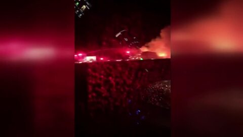 Semi-truck catches on fire on Interstate 94 near Mars Cheese Castle in Kenosha