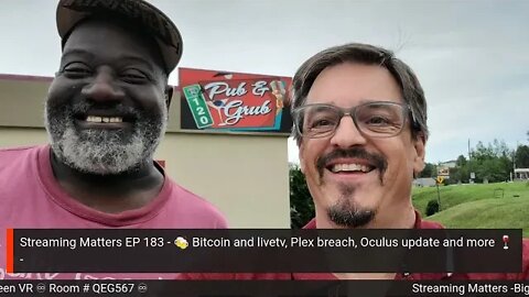Streaming Matters ep 183 - Bitcoin and livetv, Plex breach, Oculus update and more