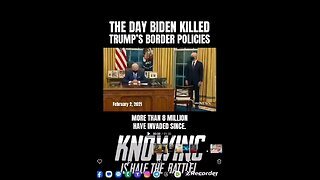 Everything Joe is blaming Trump for is what he created when he killed his border policies.