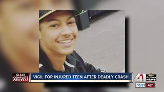 Family prays for recovery of teen hurt in crash