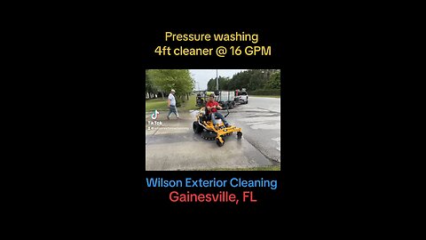 4 foot of concrete Pressure Washing at 16 GPM
