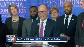 Charles Benson asks Tom Perez if 'Milwaukee was his first choice.'