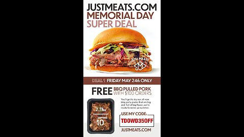 Last Chance Memorial Day Deal: $35 Off Just Meats & Free BBQ Tray!