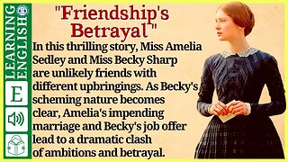 english story for listening ⭐ Level 3 – Friendship's Betrayal | WooEnglish