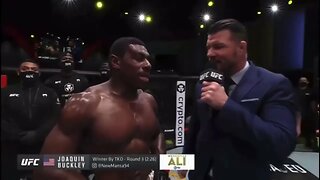 Joaquin Buckley roasts Michael Bisping’s gator shoes after KO victory