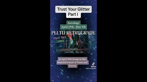 PLUTO RETROGRADE | TRUST YOUR GLITTER CLIPS